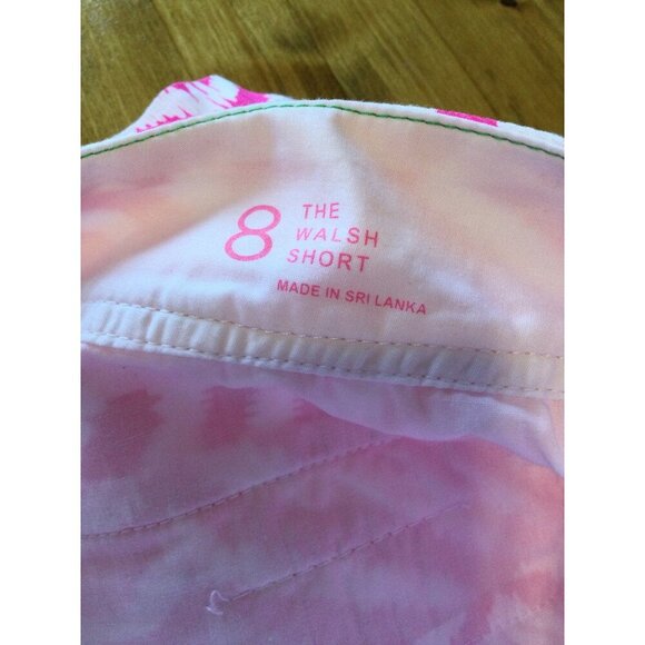 Lilly Pulitzer Womens Walsh Shorts Size 8 Pink & White Zebra Pattern Preppy Vaca - Picture 4 of 9